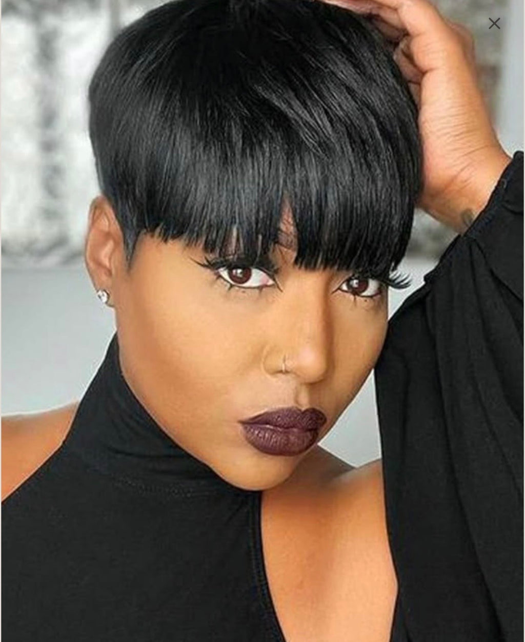 straight pixie bangs